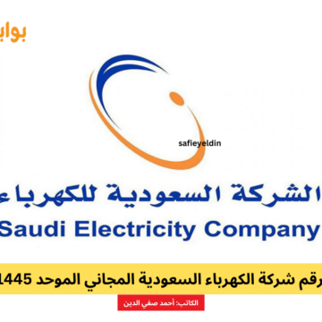 رقم شركة الكهرباء السعودية المجاني الموحد 1445 ووسائل التواصل مع الشركة