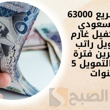 إيداع سريع 63000 ريال سعودي بدون كفيل غارم أو تحويل راتب للمتعثرين فترة سداد التمويل 5 سنوات