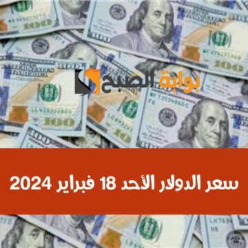 الأخضر بكام.. سعر الدولار مقابل الجنيه المصري اليوم الأحد 18 فبراير 2024 في البنـوك
