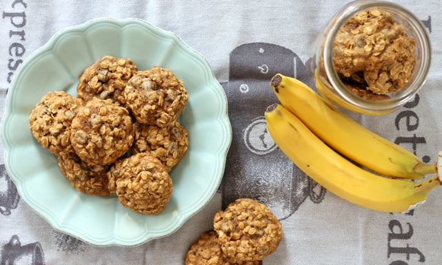 oats and banana cookie