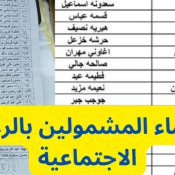 كشوف pdf اسماء الرعاية الاجتماعية الوجبة السابعة 2024 لشهر آذار بغداد والمحافظات molsa.gov.iq