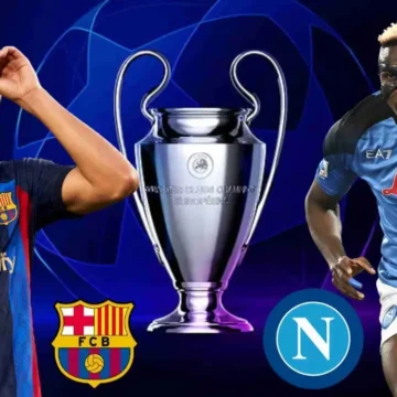 مباراة برشلونة و نابولي دوري ابطال اوروبا والقنوات الناقلة للعبة برشلونة