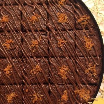 بسبوسة السميد بالشوكولاته نوتيلا حلويات رمضان زي الجاهزة