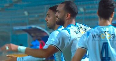 مصطفي زيكو يسجل هدف مبكر لبيراميدز ضد التأمين الاثيوبي في الدقيقة 11