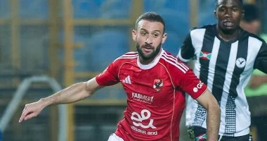 عمر كمال يسجل هدف التقدم للأهلي أمام إيجل نوار في الدقيقة 58