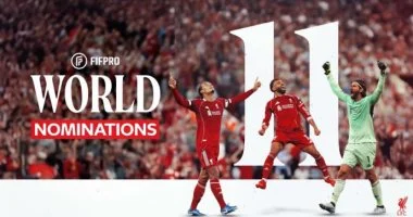محمد صلاح يتواجد في تشكيلة أفضل 11 لاعب حسب تصنيف فيفبرو