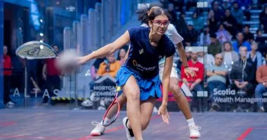 تأهل أمينة عرفى ومصطفى السيرتى لنصف نهائي بطولة كندا المفتوحة للاسكواش