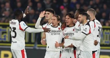 اتالانتا وميلان يتعادلان بهدف لكل فريق في نهاية الشوط الاول