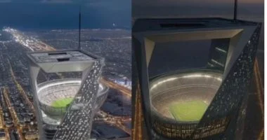 ملعب فريد في السعودية يثير الأخبار قبل مونديال 2034 بالفيديو