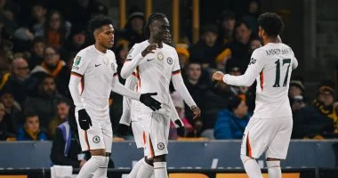 تشيلسي يسيطر على وولفرهامبتون بثلاث اهداف في شوط قوي فيديو