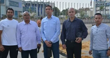 رئيس اتحاد ألعاب القوة يزور مشروع تطوير مضمار المركز الأولمبي بالمعادي