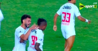تعادل الزمالك مع البنك الأهلي بهدف شيكو بانزا في مباراة مثيرة