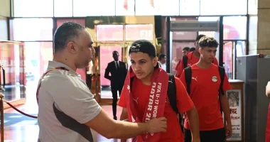 استقبال رسمي مميز لبعثة منتخب مصر للناشئين في مقر إقامتهم بقطر كأس العالم