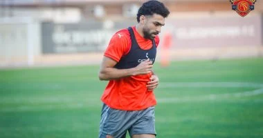 خالد عبد الفتاح يشارك في تدريب سيراميكا استعدادا لمباراة بتروجت