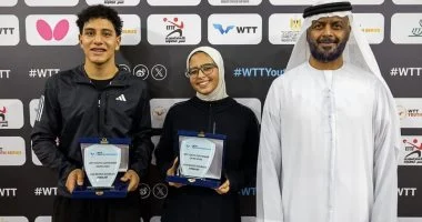 رئيس الوفد الإماراتي يثمن جهود مصر في تنظيم بطولة تنس الطاولة الدولية