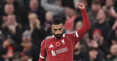 محمد صلاح يصل إلى رقم قياسي رونى خلال مباراة ليفربول وأستون فيلا