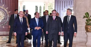 الرئيس السيسي يستقبل قادة الحكومات من لوكسمبورج وهولندا وبلجيكا في لقاء رسمي