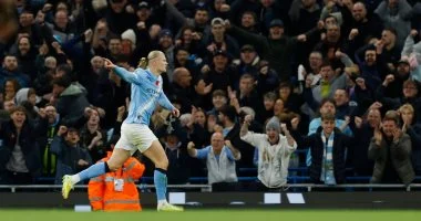 هالاند يقود مان سيتي لصدارة هدافي الدوري بهدفين في بورنموث