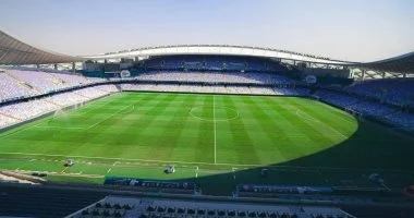ملعب هزاع بن زايد جاهز لاستضافة مواجهة الأهلي وسيراميكا في السوبر المصري