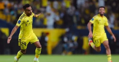 عبد الرحمن غريب يمنح النصر التقدم بهدف مبكر في مواجهة جوا