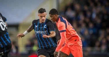 كلوب بروج يتقدم على برشلونة بهدفين في الشوط الأول بدوري الأبطال