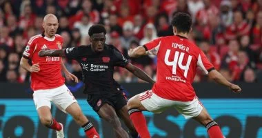 تعادل سلبي يسيطر على مباراة بنفيكا وليفركوزن في دوري الابطال