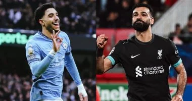 التشكيلة المرجحة لمباراة مانشستر سيتي وليفربول وحالة صلاح ومرموش