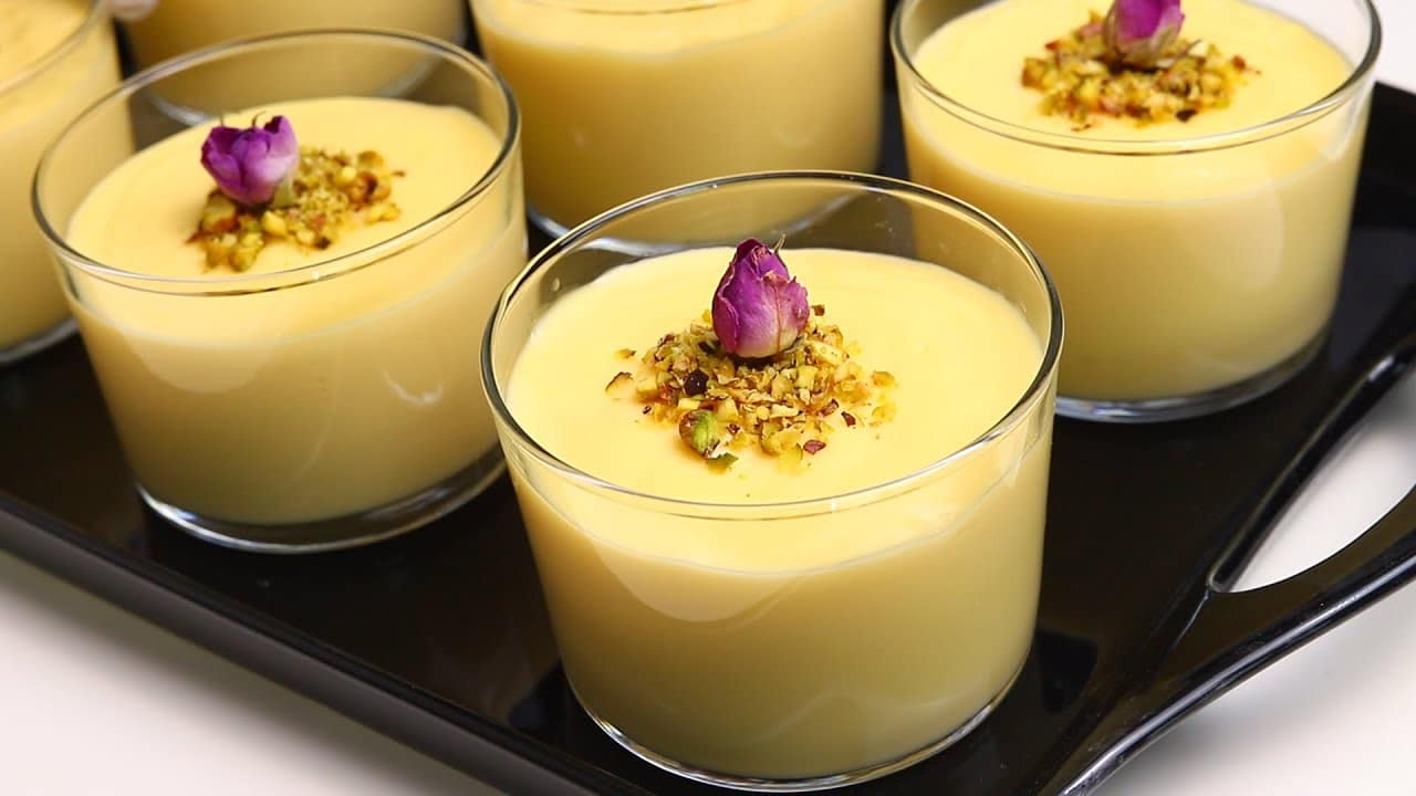 مهلبية البرتقال والحليب الباردة المنعشة بمكونات اقتصادية بطعم كريمي لذيذ