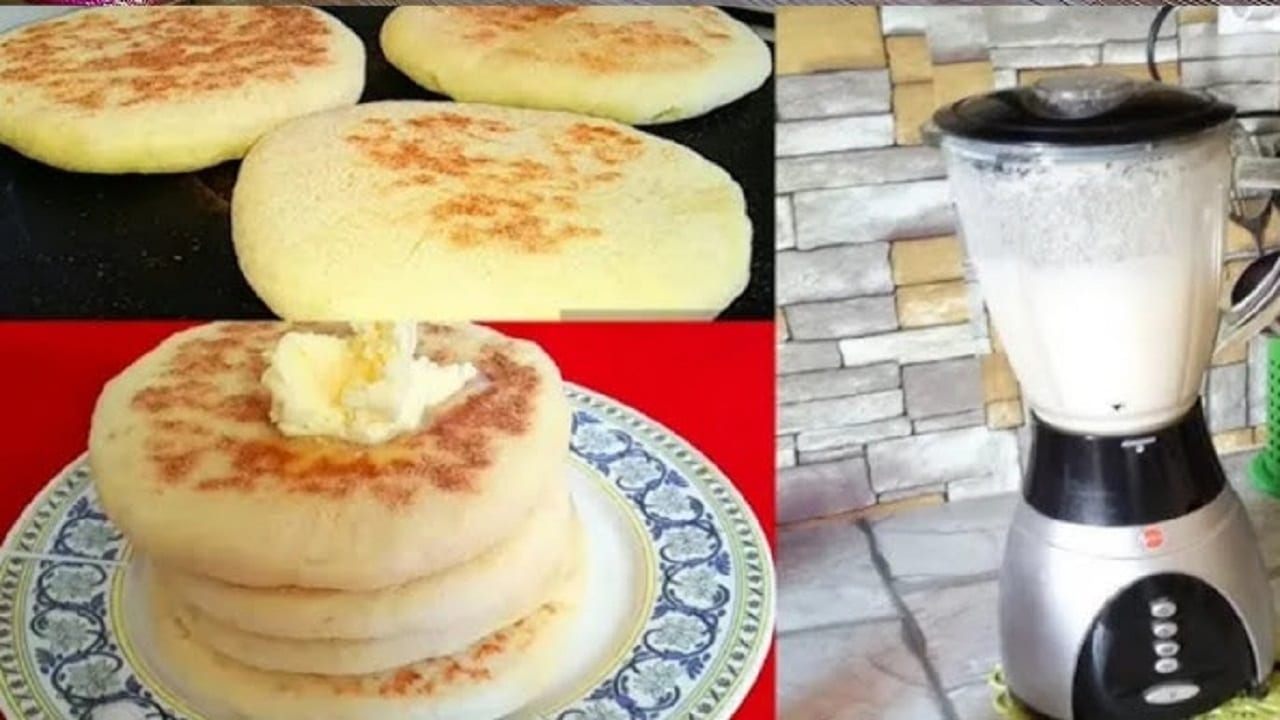 طريقة عمل بطبوط ال 10 دقائق بالحليب في الخلاط بدون عجن بطريقة سهلة وبسيطة