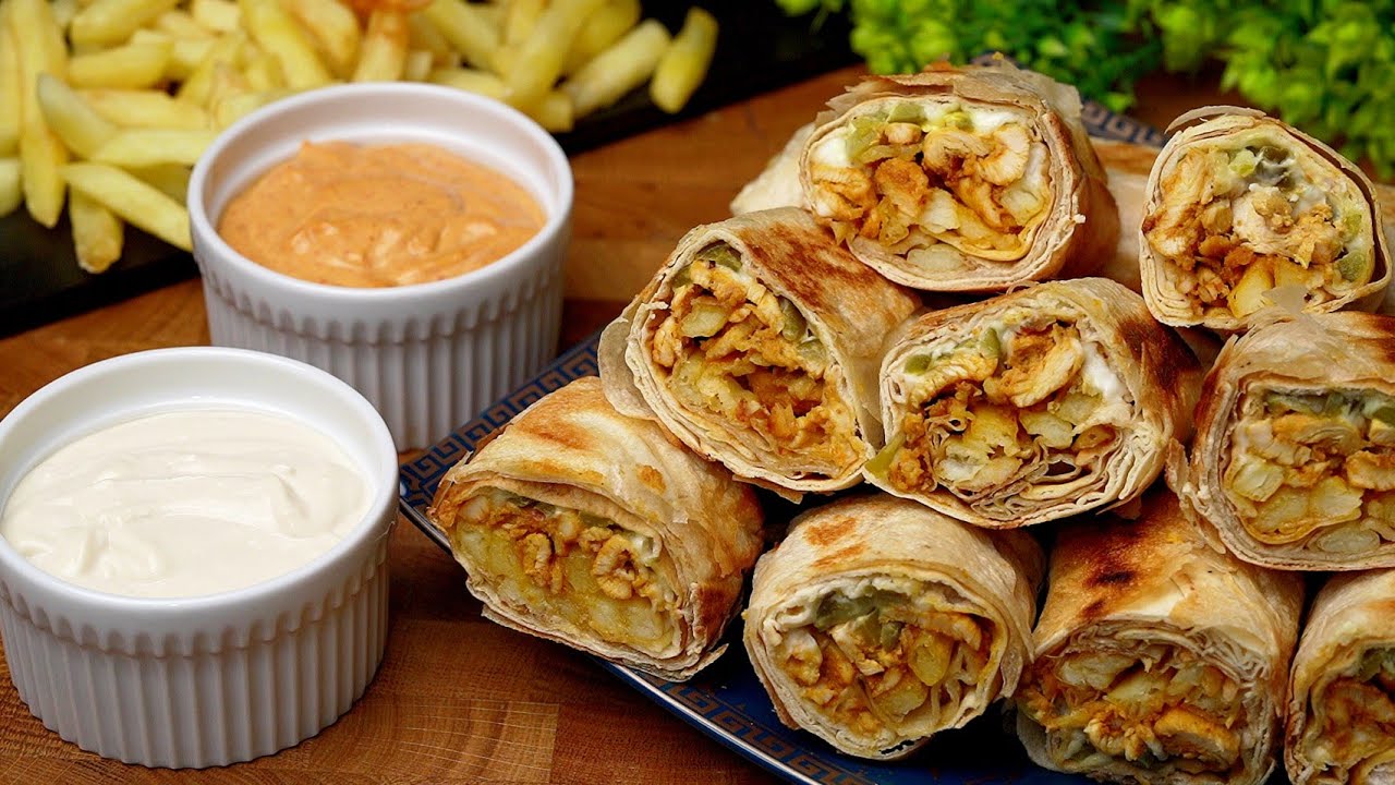 طريقة عمل شاورما الفراخ بمكونات سريه لمذاق ولا أروع