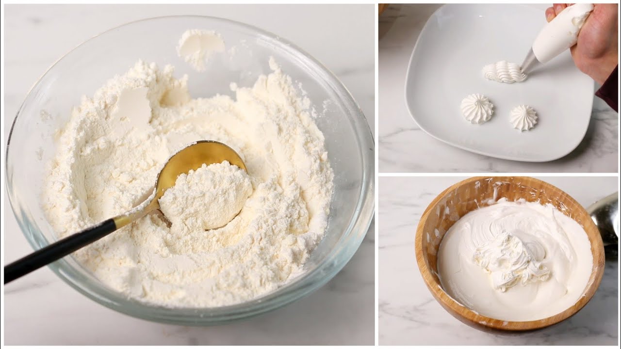 اصنعي بودرة الكريم شانتيه بطعم رهيب وقوام ثقيل لجميع انواع الحلويات ونتيجة أقوي من الجاهز