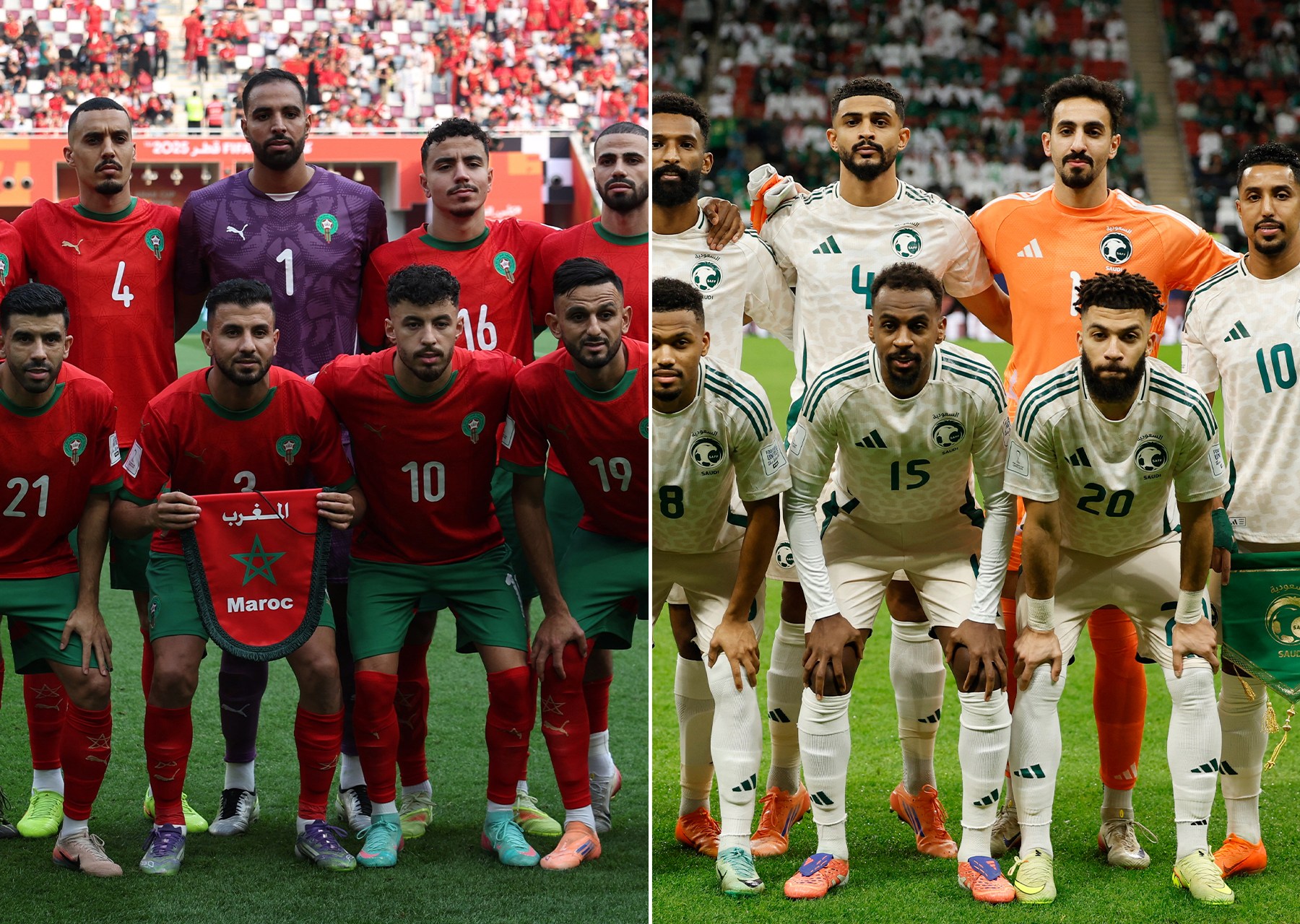موعد مباراة السعودية والمغرب في كأس العرب 2025 وفرص التأهل للدور ربع النهائي والقنوات الناقلة