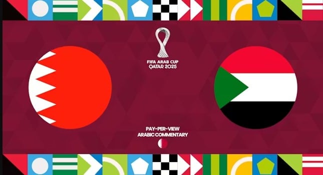 “جـــول ناري في الماتش” قنـاة تذيع مباراة السودان والبحرين sudan vs bahrain اليوم في كاس العرب ولقــاء ناري لا يفوتك